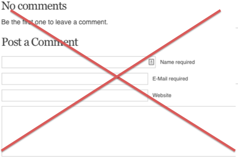 Remove Comments Wordpress Posts