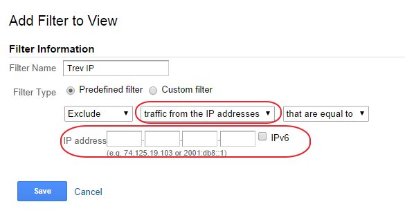 Analytics IP Filter