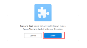 Kodi Backup with Dropbox