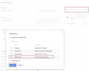 Add Mailto Event Firing Rule Google Tag Manager