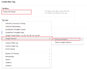 Google Tag Manager Form Submit Event Tag