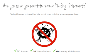 How to Remove Finding Discount From Windows